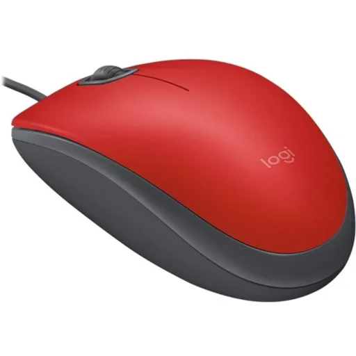 Imagen 8 de Logitech M110 Silent - Ratón - diestro y zurdo - óptico - 3 botones - cableado - USB - rojo