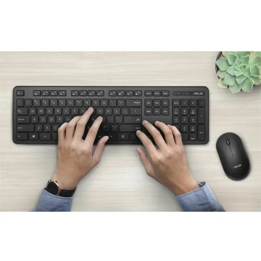 Imagen 7 de Kit Teclado Mouse Inalámbrico Asus CW100, RF 2.4GHz USB Color Negro