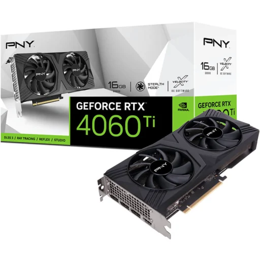 Tarjeta de Video PNY GF RTX 4060 Ti 16GB GDDR6 3*DP HDMI PCIe4.0 x16 ATX