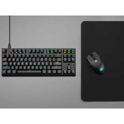 Imagen 5 de CORSAIR K60 PRO RGB - Juego de teclado y raton - mechanical, TKL, gaming - retro