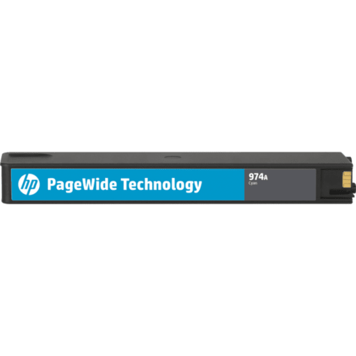 Imagen 1 de Cartridge HP 974A PageWide Cian para Impr PageWide 352/377/452/477, 3000Pág