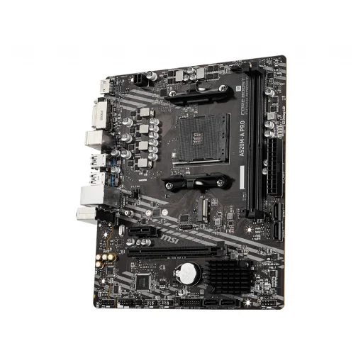 Imagen 1 de Tarjeta Madre MSI A520M-A PRO AMD AM4 DDR4 M.2 DVI-D HDMI PS/2 USB3.2