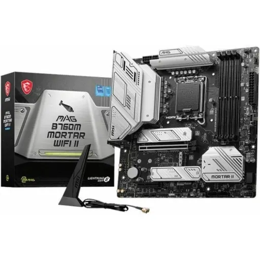 Imagen 1 de Tarjeta Madre MSI MAG B760M MORTAR WIFI II LGA1700 14°G 4*DDR5 3*M.2 DP HDMI ATX