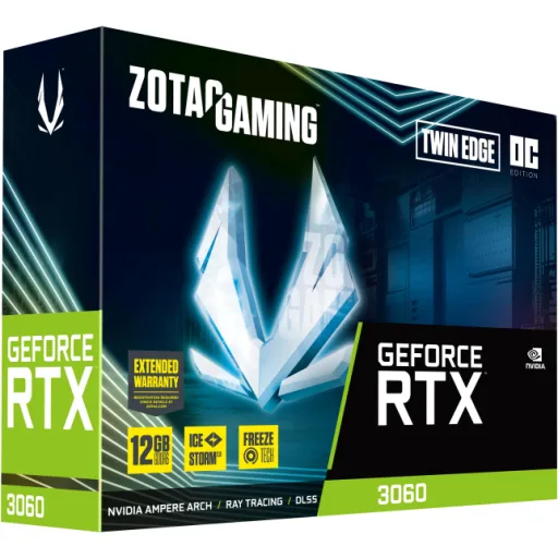 Imagen 6 de Tarjeta de Video Zotac GF-RTX 3060 Twin Edge OC 12GB GDDR6 PCIe4.0 16x 3*DP HDMI