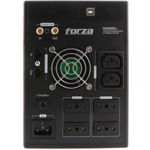 Imagen 2 de UPS FORZA FX1500LCDC 1500VA 840W 4 OUT 220V CHILE