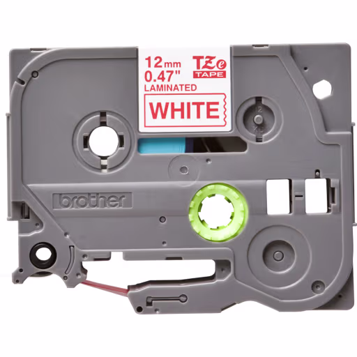 Imagen 1 de BROTHER CINTA TZE232 STD ROJO SOBRE BLANCO 12MM