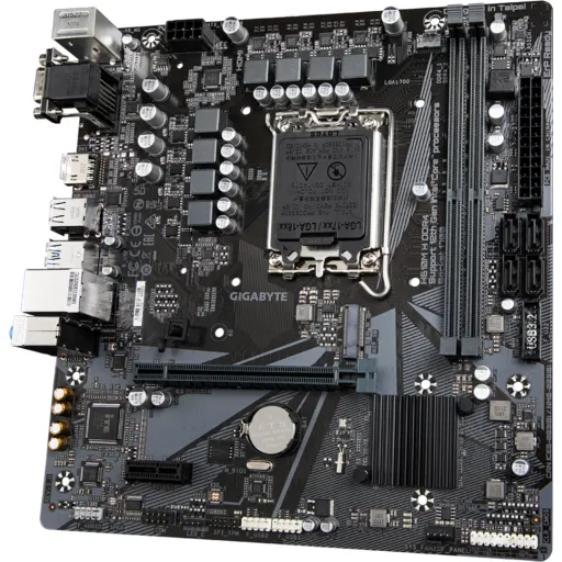 Imagen 2 de Gigabyte - H610 - Motherboard - Micro ATX - LGA1700 Socket - Intel H610 - para Celeron / para Core i9 / para Core i7 / para Core i5 / para Core i3 - Intel HD Graphics - None