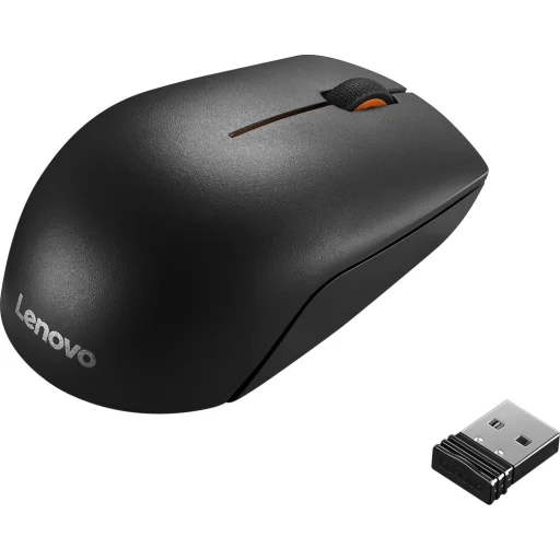 Imagen 5 de Mouse Inalámbrico Lenovo 300 Wireless Óptico 1000DPI 125Hz Ambidiestro USB Negro