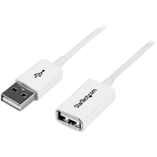 Imagen 0 de 1m White USB 2.0 Extension Cable - M/F