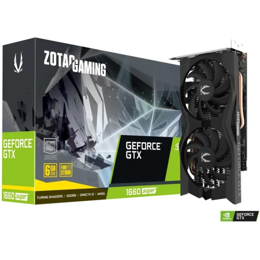 Imagen 0 de Tarjeta de Video Zotac GTX 1660 SUPER 6GB GDDR6 PCIe 3.0 3*DP HDMI ATX