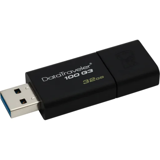 Imagen 0 de Pendrive 32GB Kingston DataTraveler 100 G3 USB 3.0 Color Negro 