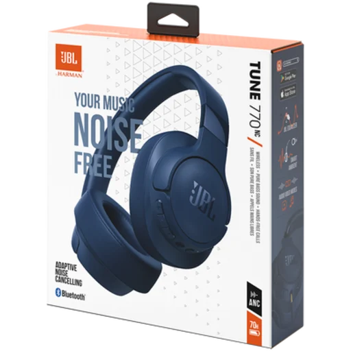 Imagen 10 de Audífonos Inalámbricos JBL Tune 770NC, OverEar Canc. de Ruido Bluetooth Azul
