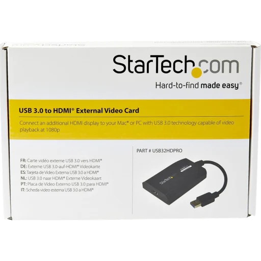 StarTech Adaptador Gráfico Externo Multi Monitor USB 3.0 a HDMI 4K