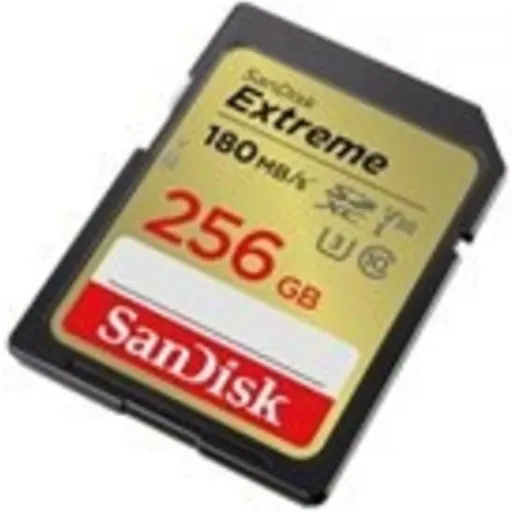 Imagen 2 de SanDisk Extreme - Tarjeta de memoria flash - 256 GB - Video Class V30 / UHS-I U3 / Class10 - SDHC UHS-I