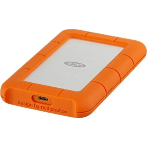 Imagen 1 de Disco Duro Externo LaCie Rugged 2TB 2.5" USB-C Gen1 color Naranja Plata