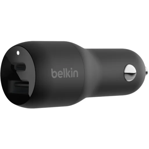Imagen 0 de Belkin BOOST UP Dual Car Charger with PPS 37W - Adaptador de corriente para el coche - 37 vatios - PD 3.0 - 2 conectores de salida (USB, 24 pin USB-C)