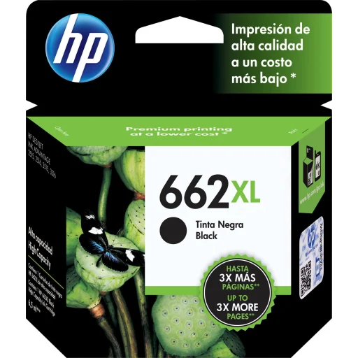Imagen 12 de Cartridge HP 662XL Negro Tinta para Imp DeskJet 1015/1515/2510/264, 360Pág 6.5ml