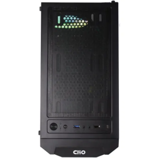Imagen 3 de Gabinete Gamer CLIO P4MB, 4 FAN ARGB 1USB 3,0, 1USB 2,0 1Tipo-C ATX Negro