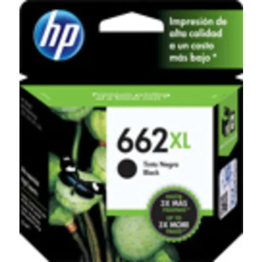 Imagen 6 de Cartridge HP 662XL Negro Tinta para Imp DeskJet 1015/1515/2510/264, 360Pág 6.5ml