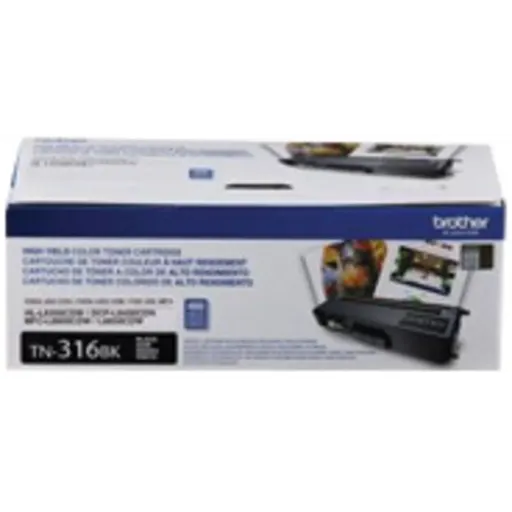 Toner Brother TN-316BK Negro Impresoras Láser MFC-l8850 MFC-L8600CDW, 3500Pág