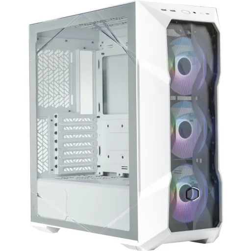 Imagen 7 de Gabinete Gamer CoolerMaster TD500 MESH V2, RGB Vidrio Temp. USB-C 2*USB3.2 Blanc