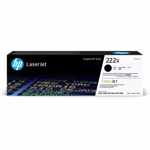 Imagen 0 de Toner HP 222X NEGRO, para LJ 3203 3288 / MFP 3303 3388, 3200 Páginas