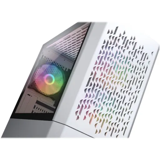 Imagen 10 de Cougar MG140 Air RGB - MT - micro ATX - panel lateral con ventana (cristal templado) - sin fuente de alimentación - blanco - USB/Audio