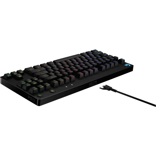 Imagen 20 de Teclado Gamer Alámbrico Logitech G Pro RGB Mecánico Switch GX Blue Color Negro
