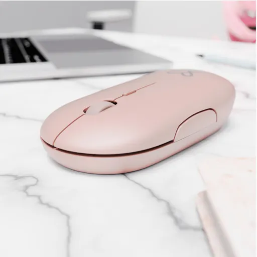 Imagen 3 de Mouse Inalámbrico KlipX KMW-415PK Óptico 1600dpi 2.4GHz 4 botones USB color Pink