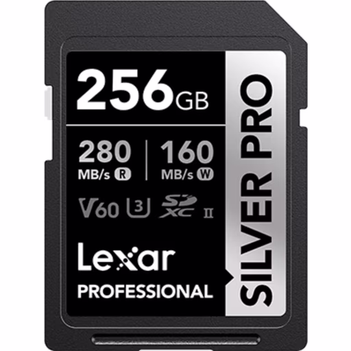 Imagen 0 de Lexar Professional Silver Pro SDXC 256 GB UHS-II (Speed Class 3 / Video Speed Class 60) (LSDSIPR256G-BNNNU)