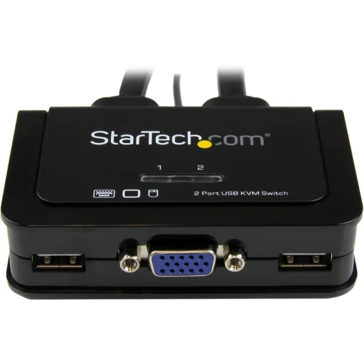 Imagen 5 de StarTech.com Switch Conmutador KVM de Cable con 2 Puertos VGA USB Alimentado por USB con Interruptor Remoto - Conmutador KVM - 2 x KVM port(s) - 1 usuario local - sobremesa