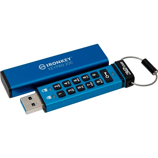 Imagen 1 de Pendrive Cifrado 32GB Kingston Ironkey Keypad 200 Conector USB 3.2 Gen 1