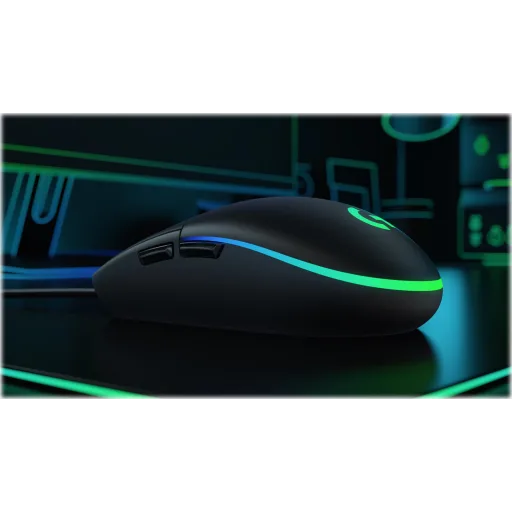 Imagen 1 de Mouse Gamer Alámbrico Logitech G203 RGB 6 Botones 8000dpi Programables USB Negro