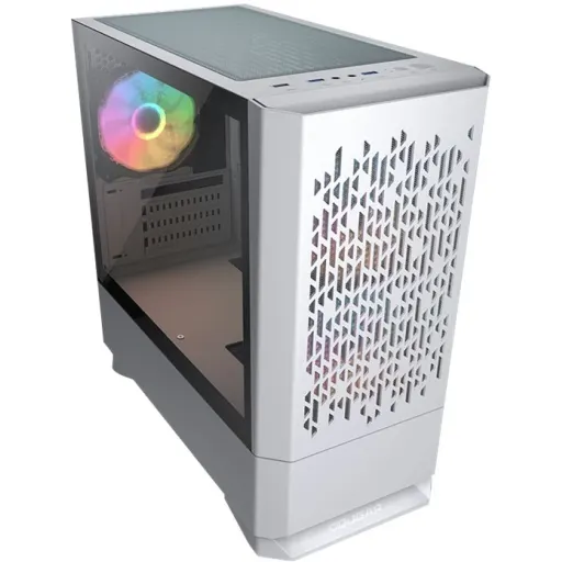 Imagen 7 de Cougar MG140 Air RGB - MT - micro ATX - panel lateral con ventana (cristal templado) - sin fuente de alimentación - blanco - USB/Audio