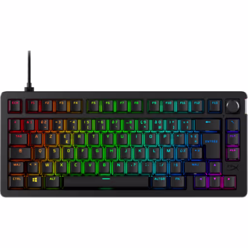 Teclado Gamer Alámbrico HyperX Alloy Rise 75 RGB Switches HyperX Red Español Neg