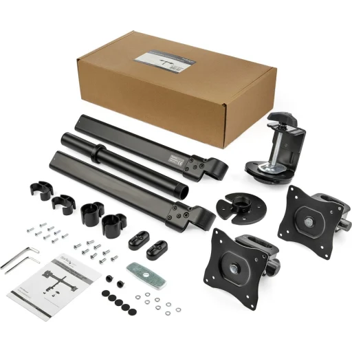 Imagen 1 de Soporte de Escritorio para 2 Monitores Hasta 27" c/Barra Horizont Negro StarTech