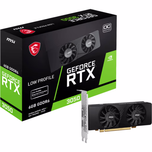 Imagen 0 de Tarjeta de Video MSI NVIDIA RTX-3050 LP 6GB OC GDDR6 DP*1 HDMI*2 Low Profile