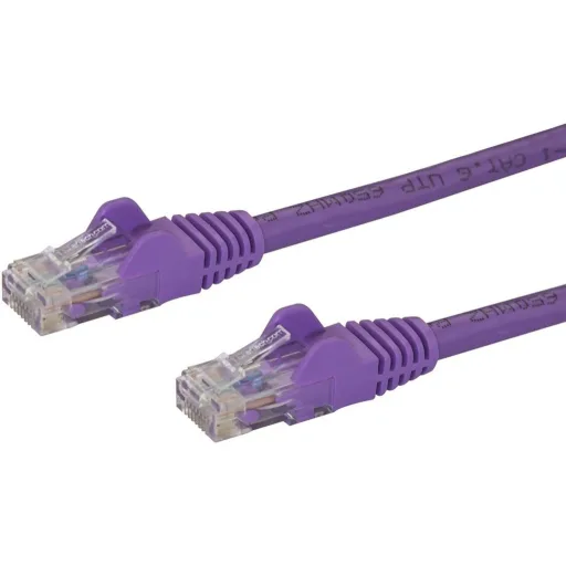 Imagen 0 de Cable UTP de Red Categoria 6 Violeta Conectores RJ-45 Longitud 10 metros 24 AWG