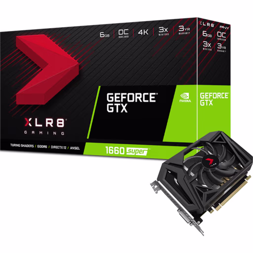 Imagen 0 de PNY GeForce GTX 1660 SUPER 6GB XLR8 Gaming Overclocked Edition [VCG16606SSFPPB-O]