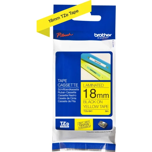Nastri Nero Su Giallo Compatibile Con Brother TZE-641 - Foto 3