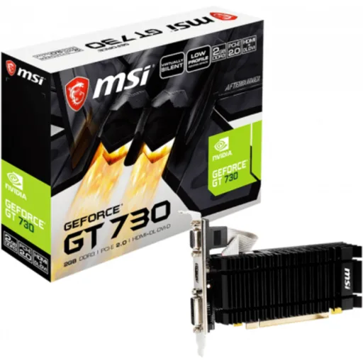 Imagen 0 de Tarjeta de Video MSI NV-GF-GT730, 2GB GDDR3 PCIe2.0 HDMI DVI-D VGA Pasiv LowProf
