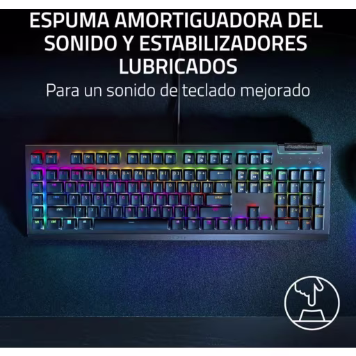 Imagen 6 de Teclado Gamer Alámbrico Razer BlackWidow V4 X, Chroma RGB Mecánico Español