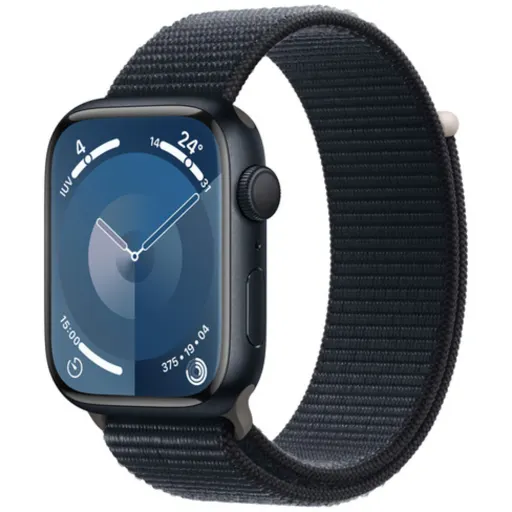 Imagen 0 de Apple Watch Series 9 45mm (GPS / Midnight Aluminum Case / Midnight Loop Sport Band) [MR9C3BE/A]