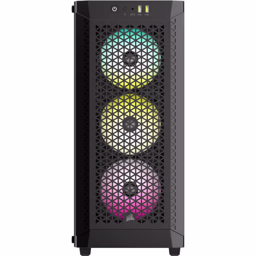 Imagen 6 de Gabinete Corsair 480T RGB 2*USB3.0 Vidrio Templado Filtro polvo ATX Negro