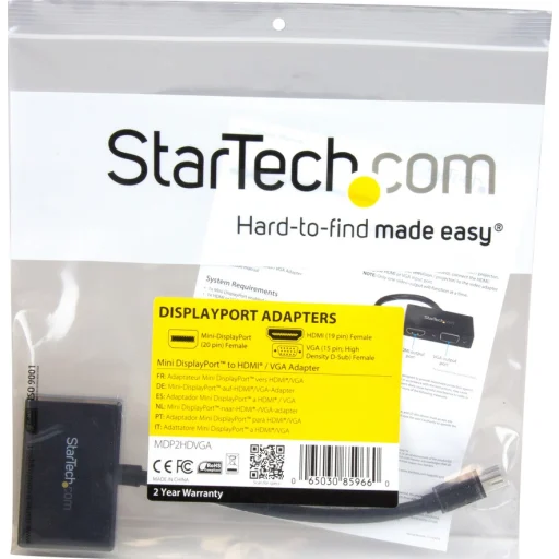 Imagen 4 de Adaptador de Video Mini DisplayPort Audio/Video a HDMI a VGA comp Thunderbolt 