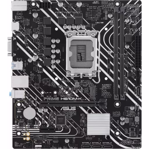 Imagen 6 de Tarjeta Madre Asus PRIME H610M-K LGA1700 13°G 2*DDR5 M.2 HDMI VGA PS/2 USB3.2