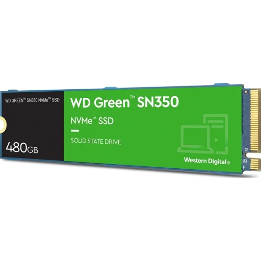 Imagen 0 de Unidad SSD Western Digital Green SN350 480GB M.2 22*80 PCIe3x4 L2400MBs E1650MBs