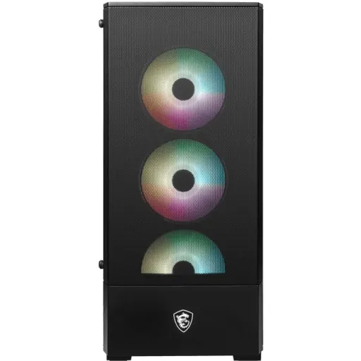 Imagen 1 de Gabinete MSI MAG FORGE 112R ATX/ M-ATX ITX Mid-Tower Cristal Templado Negro