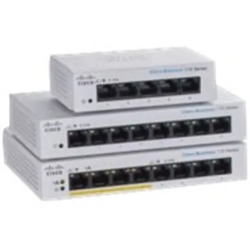 Imagen 2 de Switch Cisco Business 110-5T-D, Puerots 5x RJ-45 10/100/100 Gigabit Ethernet