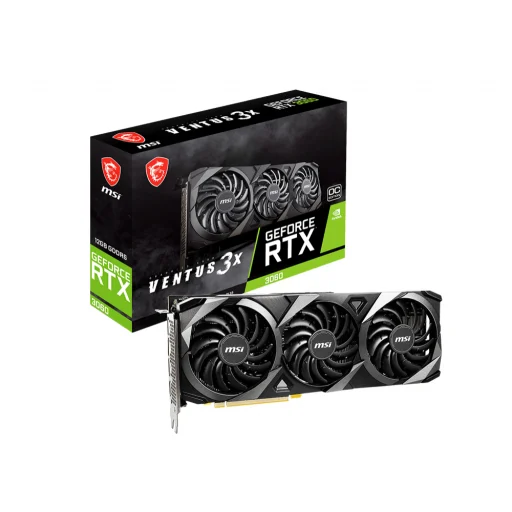Imagen 1 de Tarjeta de Video MSI GF-RTX 3060 VENTUS 3X 12G OC 12GB GDDR6 3*DP HDMI ATX